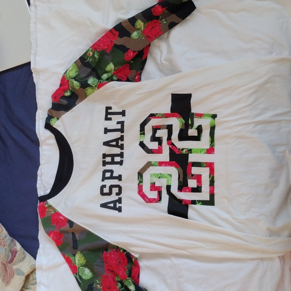 Asphalt Yacht Club Skateboard Shirt Raglan 22 Floral Resort